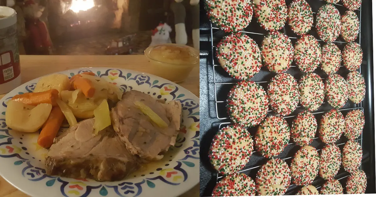 Christmas Baking and Easy Crock Pot Dinner