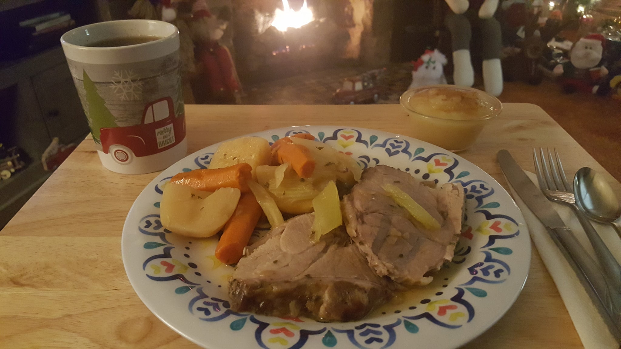 Pork Roast with Potatoes and Carrots