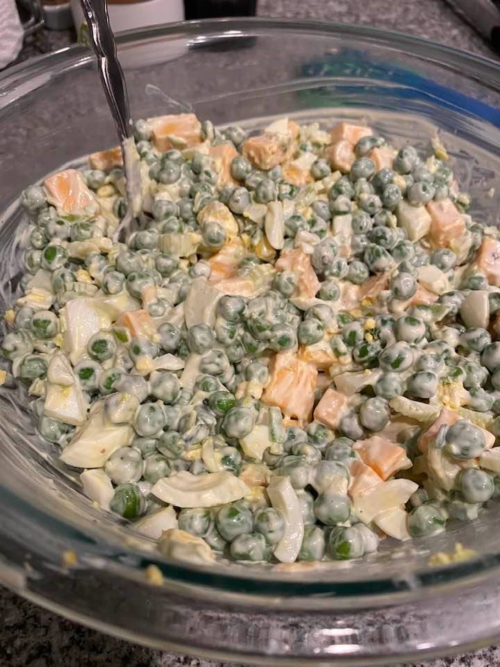 lowa pea salad recipe