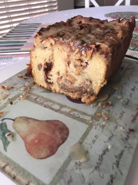 Apple Fritter Loaf with Cinnamon Glaze recipe