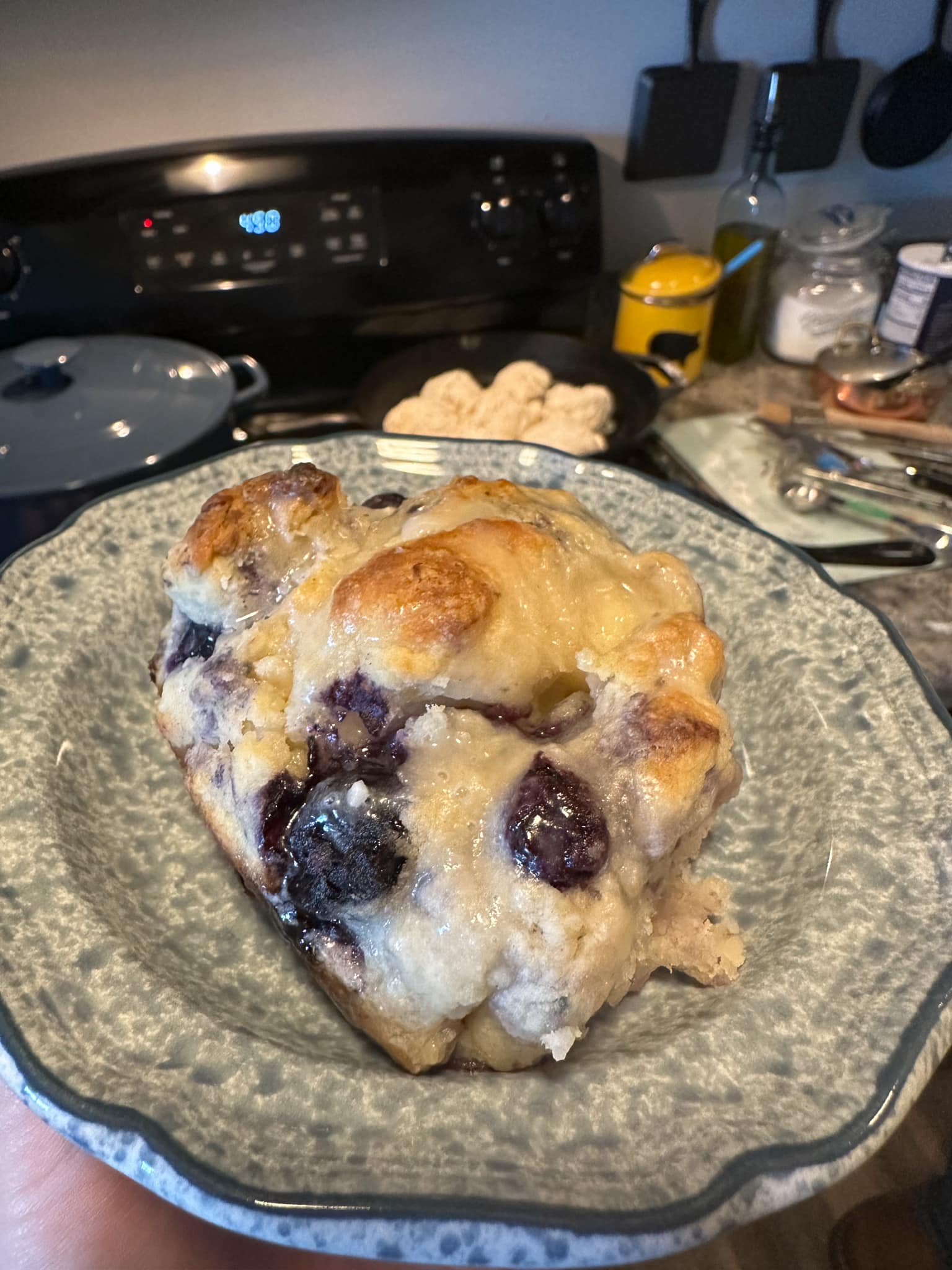 Cat Head” Buttermilk Biscuits with Blueberries