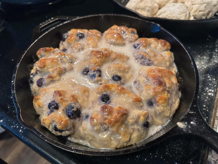 Cat Head” Buttermilk Biscuits with Blueberries