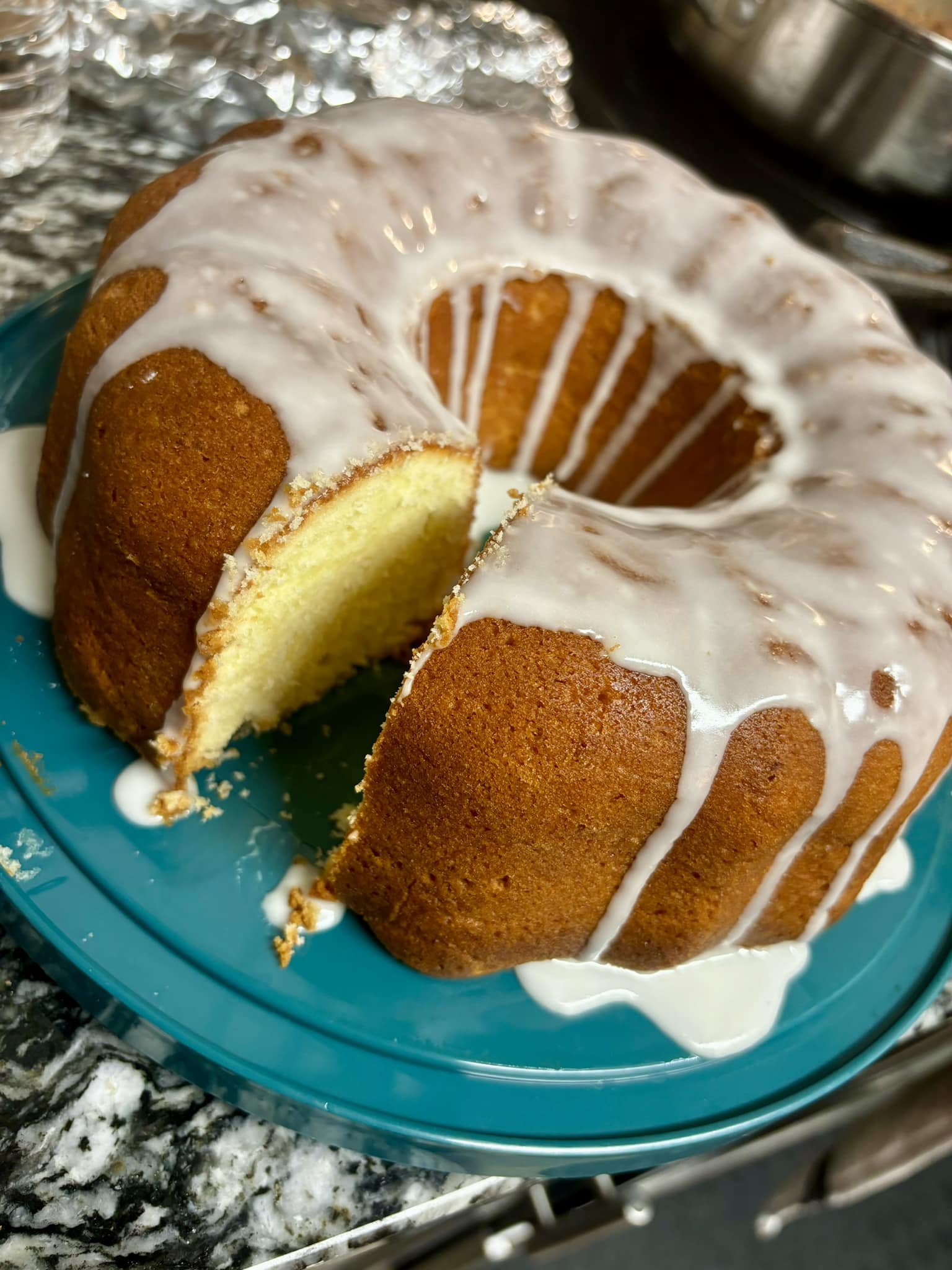 Lemon Cream Cheese Pound Cake 🍋