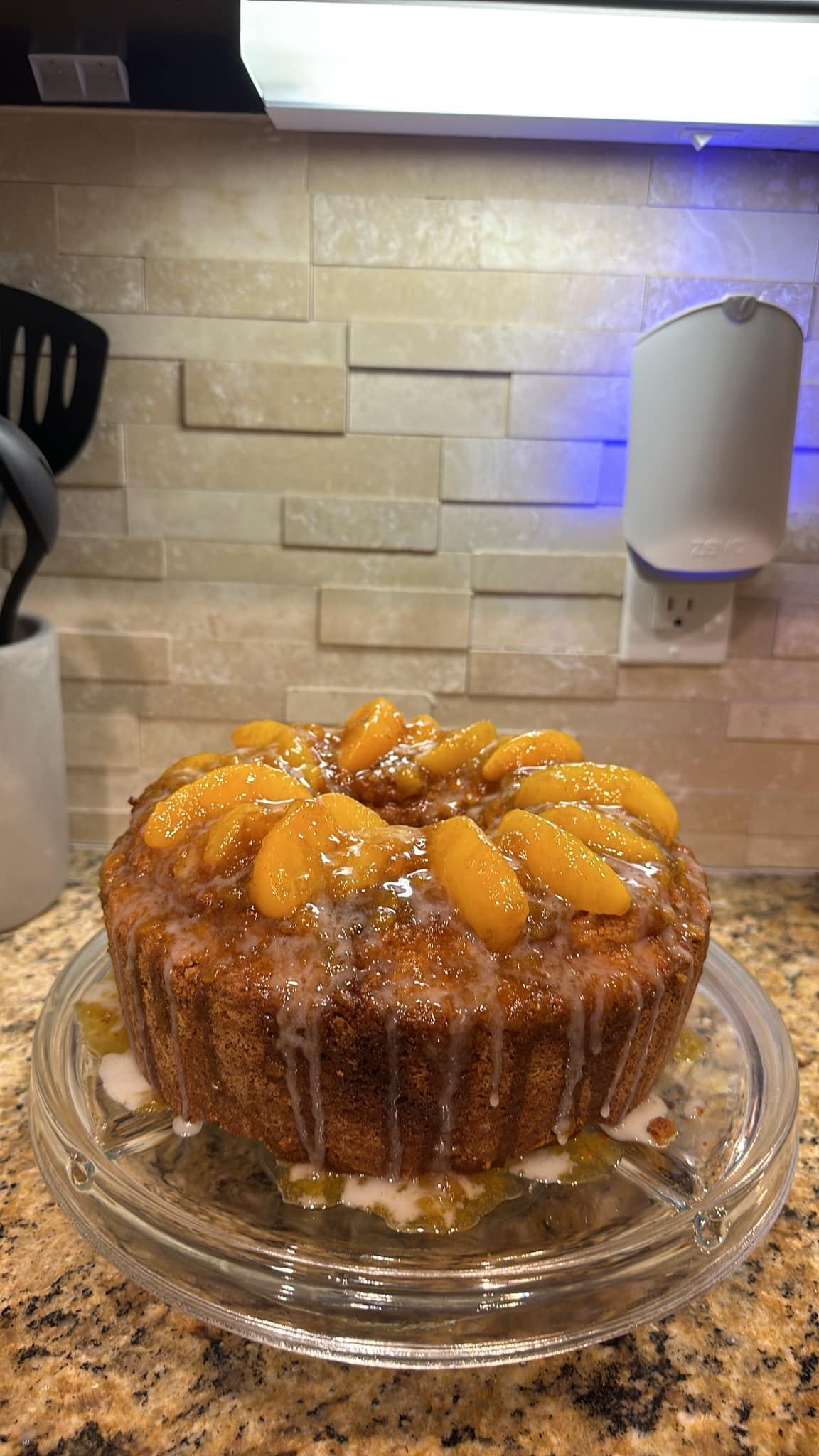 Hennessy Peach Cobbler Pound Cake recipe 