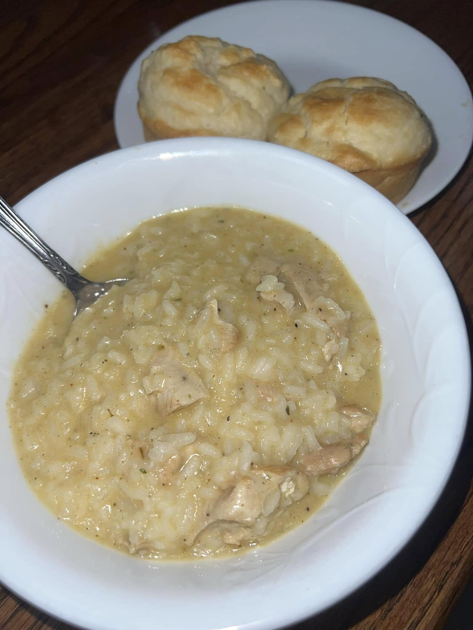 Thick, creamy, and packed with flavor—served with buttery biscuits for the perfect Southern supper.