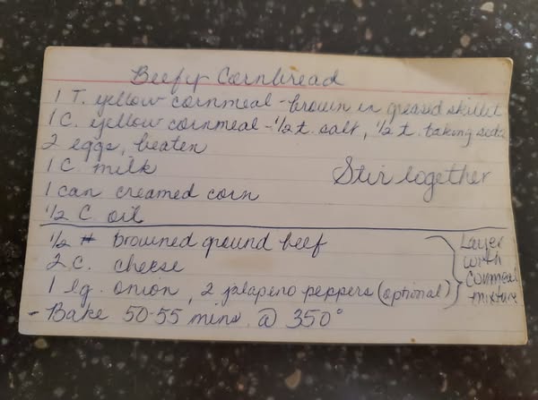 beefy Mexican cornbread