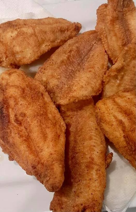 Crispy southern fried catfish fillets fresh from skillet