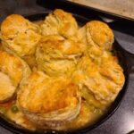 Cast Iron Chicken Pot Pie with Biscuits