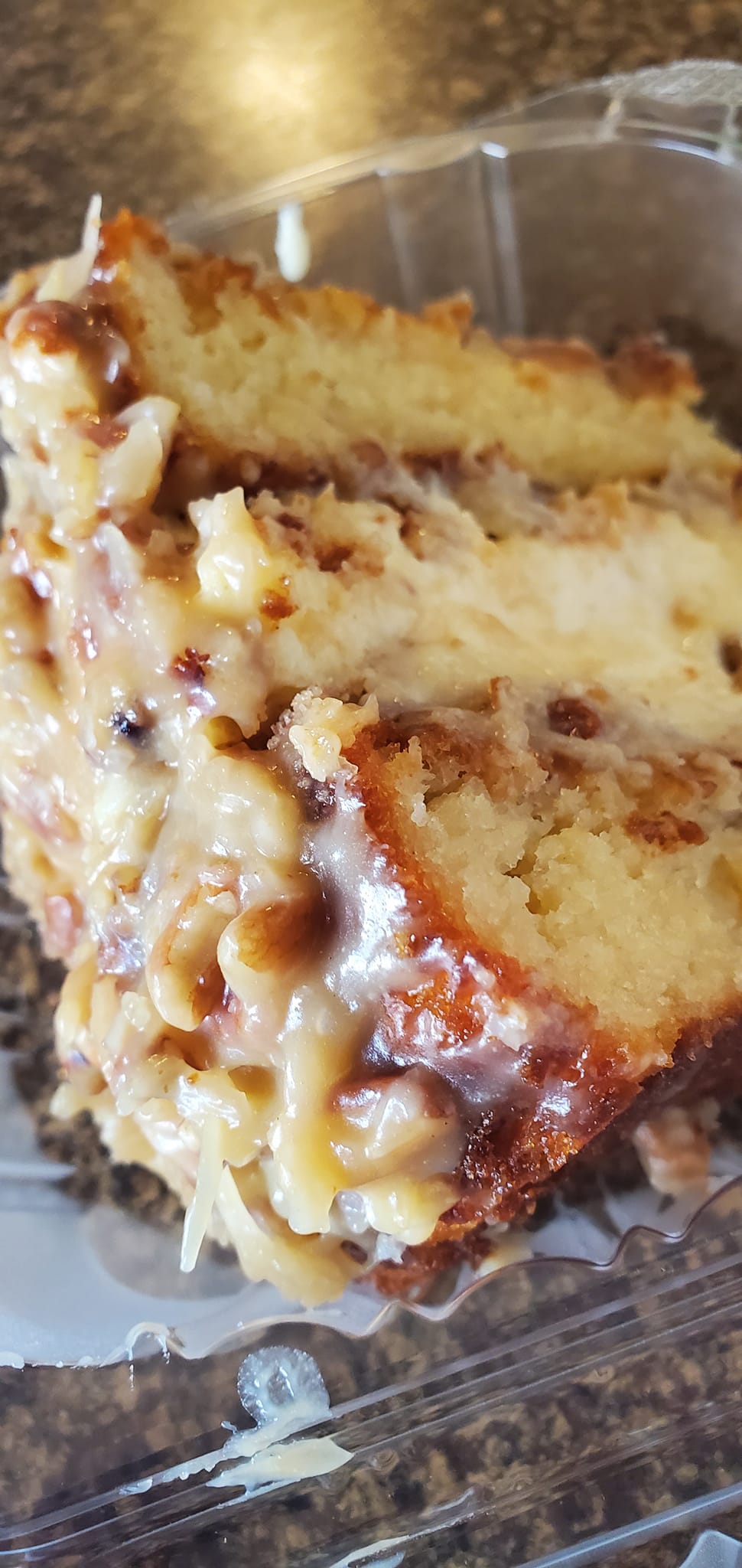 White German Chocolate Cake with Cheesecake Center