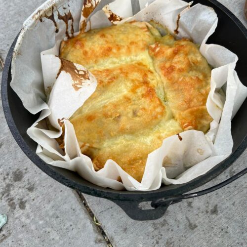 Dutch Oven Enchiladas