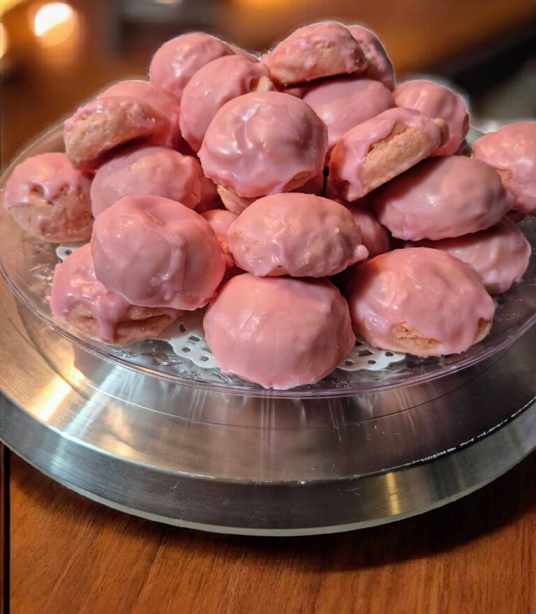 Strawberry Italian Drop Cookies Recipe (Soft & Glazed)