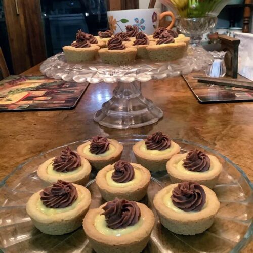 Boston Cream Pie Cookie Cups