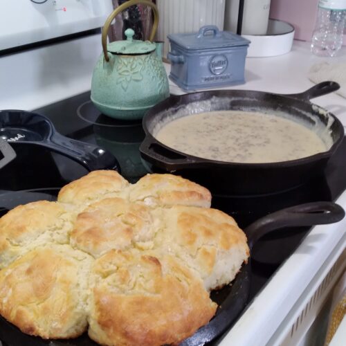 Buttermilk Biscuits and Sausage Gravy Combo