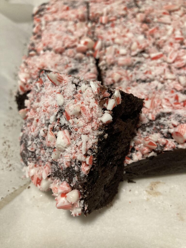 White Chocolate Peppermint Brownies Recipe (Fudgy & Easy)