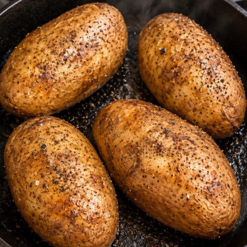 The Best Cast-Iron Baked Potatoes