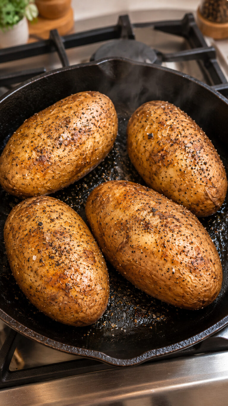 The Best Cast-Iron Baked Potatoes