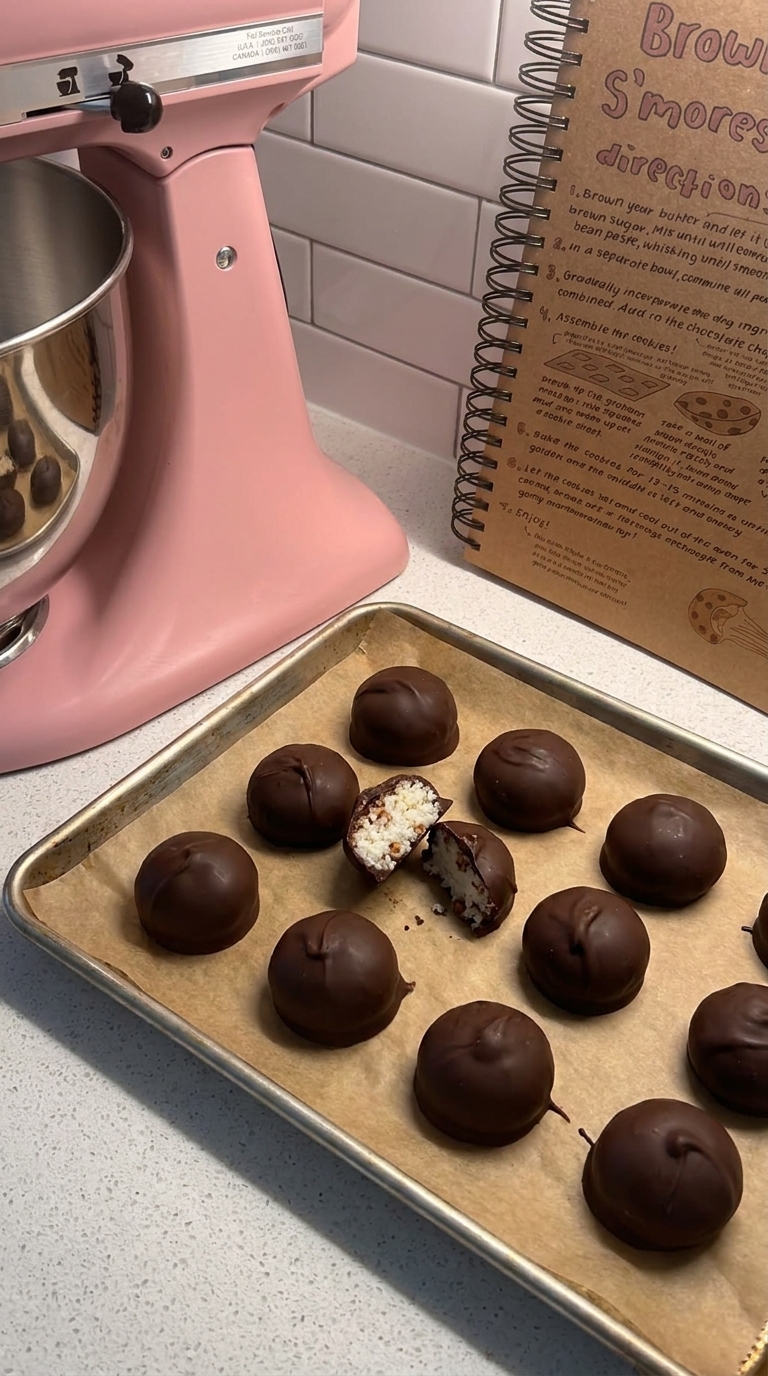 Homemade Martha Washington Candies with dark chocolate coating and sweet coconut pecan filling, arranged on a Christmas candy platter.